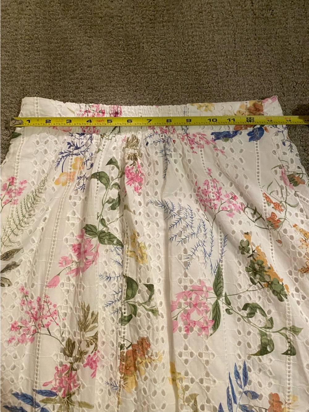 Lulu's White Floral Matching Top and Skirt - Size Small. - Picture 6 of 6